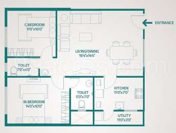 Nirmaanika Homes Nirmaanika Arbor Floor Plan Whitefield