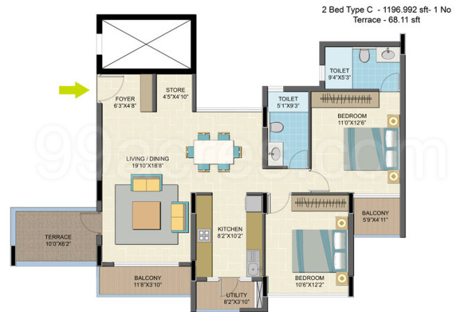 Nitesh Estates Builders Nitesh Caesars Palace Floor Plan