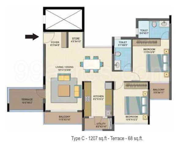 Nitesh Estates Builders Nitesh Caesars Palace Floor Plan