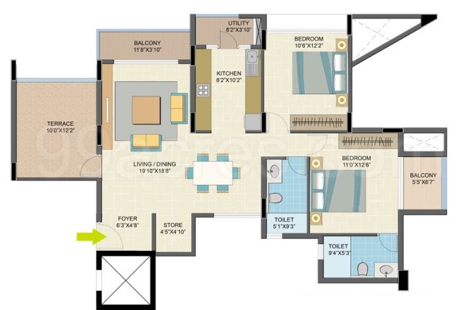Nitesh Estates Builders Nitesh Caesars Palace Floor Plan