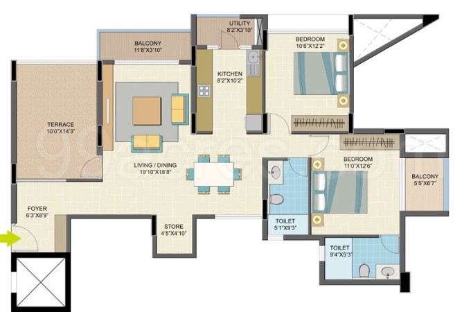 Nitesh Estates Builders Nitesh Caesars Palace Floor Plan