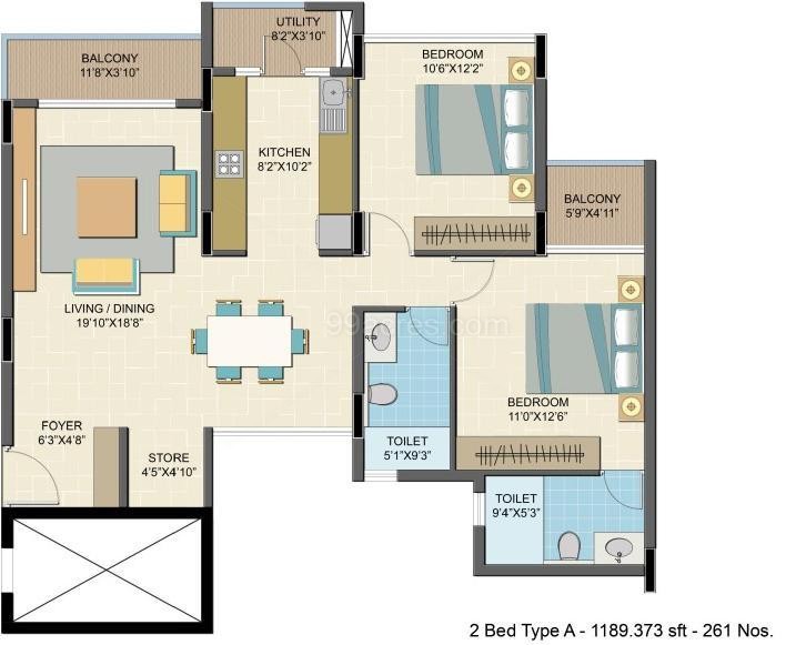 Nitesh Estates Builders Nitesh Caesars Palace Floor Plan