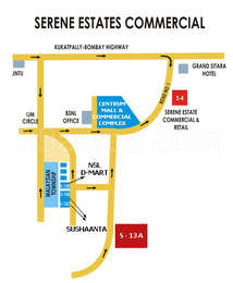 D Mart Route Map Nsl Infratech Builders Nsl D Mart Retail Map - 5Th Phase Kphb, Hyderabad  Location Map