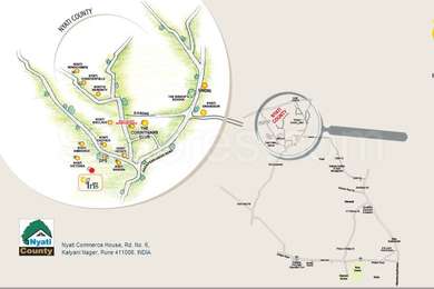 Nyati Group Builders Nyati Iris Map - NIBM, Pune Location Map