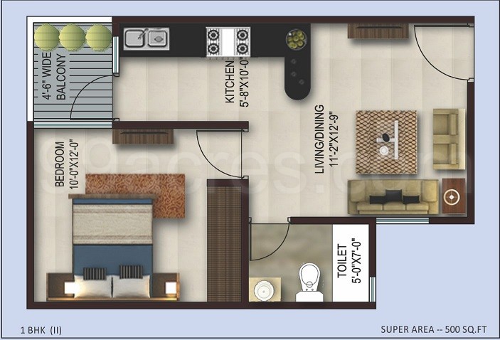 Okhla Construction Pvt Ltd Okhla Chandan Homes Floor Plan Lal
