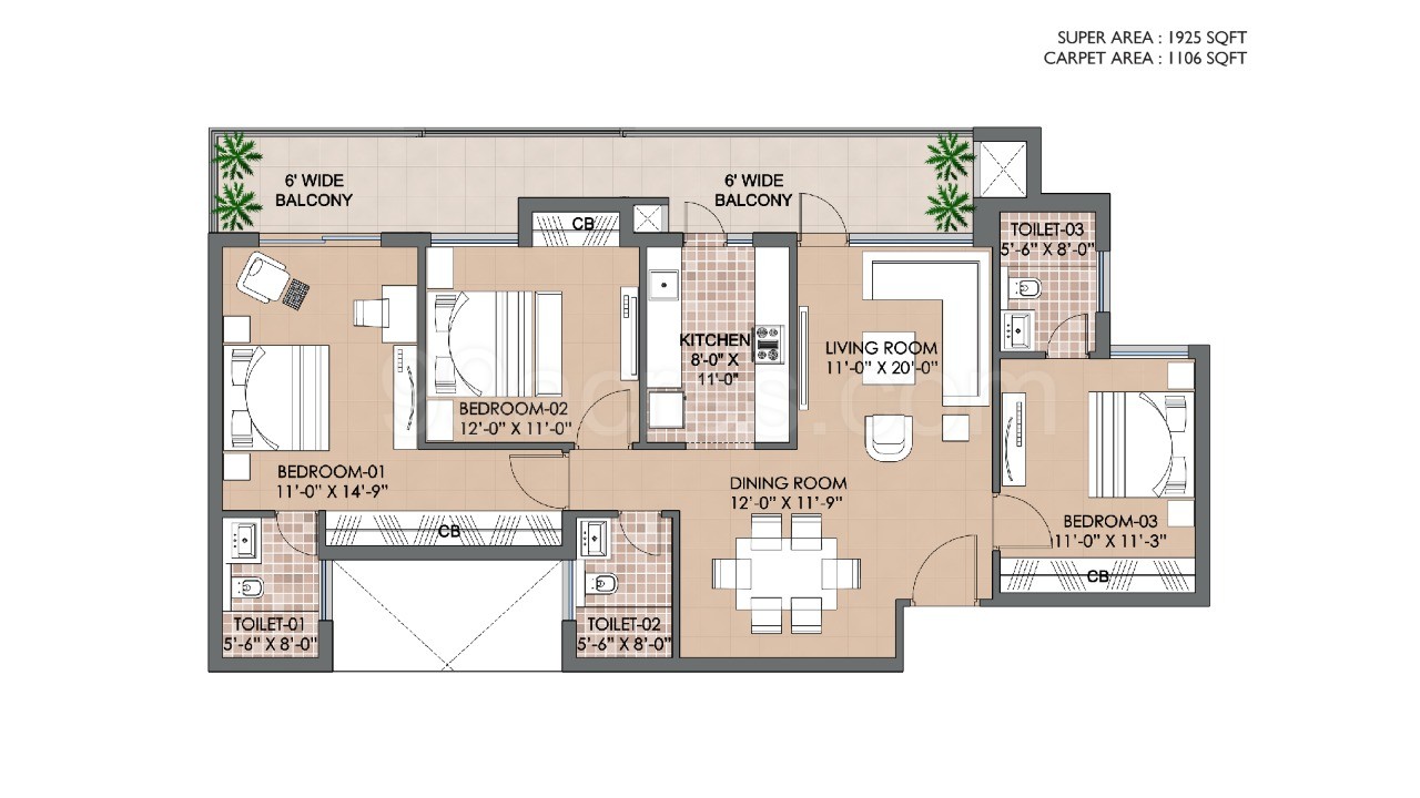 Omaxe Royal Residency Floor Plan Sector 79 Faridabad