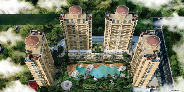 Omaxe The Resort Aerial View