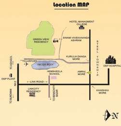 Pansas Builders Pansas Greenview Residency Map - Kurulia Dangal Road
