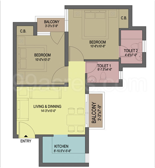 Paras Group Builders Paras Tierea Floor Plan Sector 137 Noida