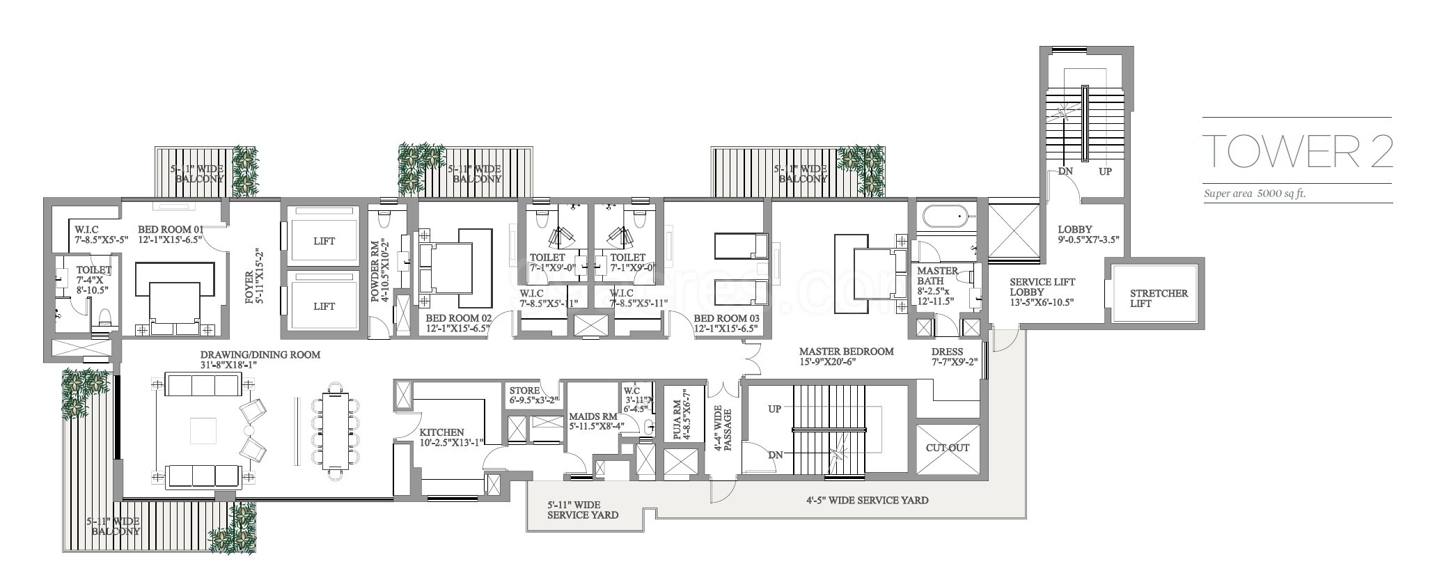 Paras Group Builders Paras Quartier Floor Plan Gwal Pahari Gurgaon