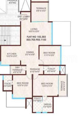 Pharande Spaces Builders Pharande L Axis Floor Plan Sector 6