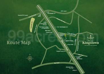 Pioneer Developers Pioneer Kingstown Map - Kudlu Gate, Bangalore South 