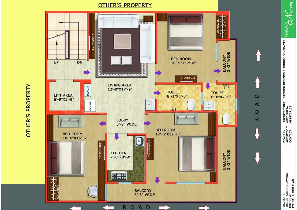 Planner N Maker Homes Floor Plan Uttam Nagar Delhi West