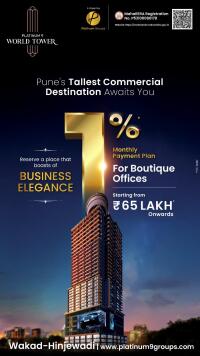 Platinum World Tower Wakad, Pune Invest in Office spaces