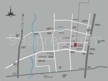 Polaris Infracon Polaris Anand Map - Nikol, Ahmedabad East Location Map