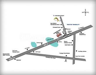 Prestige Group Prestige Glenwood Map - Budigere Cross, Bangalore East ...