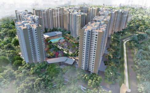 Evergreen at Prestige Raintree Park Aerial View