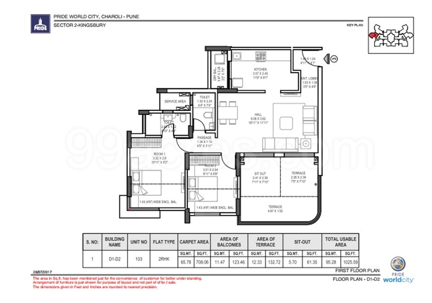 Pride Group Kingsbury At Pride World City Floor Plan Charholi Pune