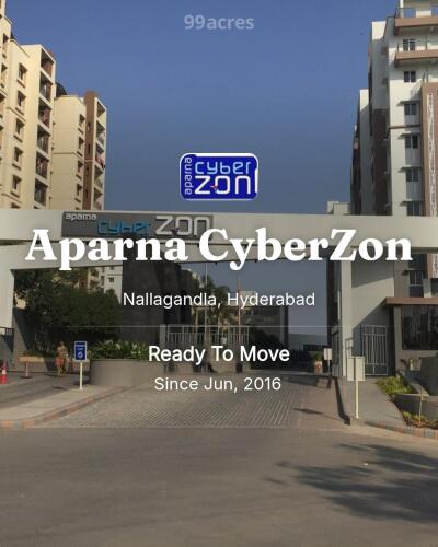 Aparna CyberZon Nallagandla, Hyderabad Resale Price List, Brochure
