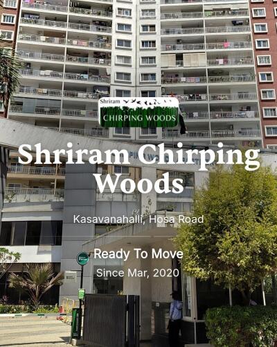 Shriram Chirping Woods Kasavanahalli, Hosa Road Resale Price List