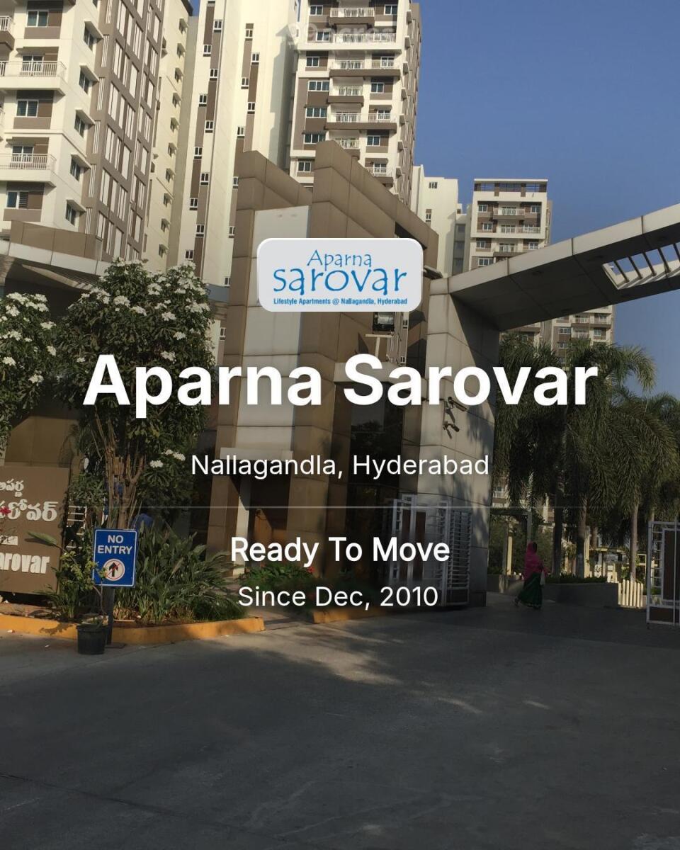 Sarovar Nallagandla Resale Flats In Aparna Sarovar Aparna Sarovar