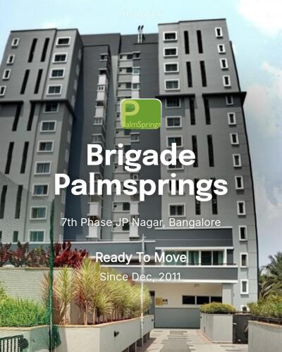 Brigade Palmsprings 7th Phase JP Nagar, Bangalore Resale Price