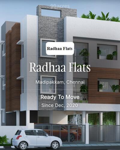 Radhaa Flats Madipakkam, Chennai Resale Price List, Brochure