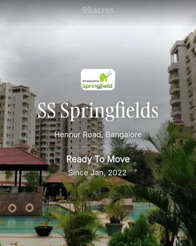 SS Springfields Hennur Road, Bangalore Resale Price List, Brochure