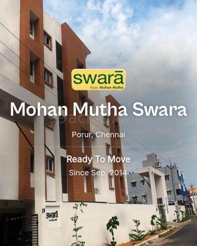 Mohan Mutha Swara Porur, Chennai Resale Price List, Brochure