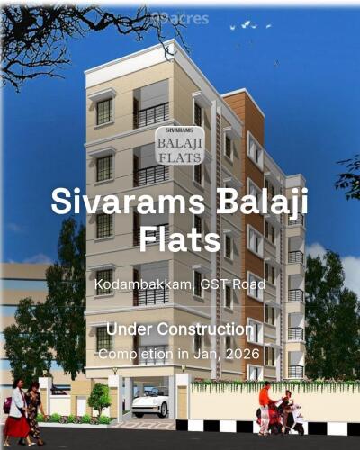 Sivarams Balaji Flats Kodambakkam, GST Road Price List