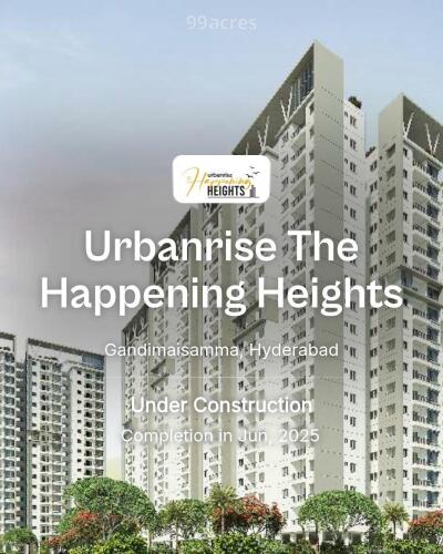 Urbanrise The Happening Heights Gandimaisamma, Hyderabad Price