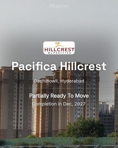 Pacifica Hillcrest Gachibowli, Hyderabad Price List Brochure