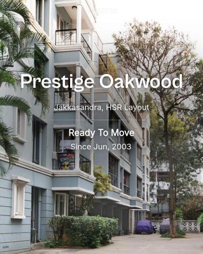 Prestige Oakwood Jakkasandra, HSR Layout Resale Price List