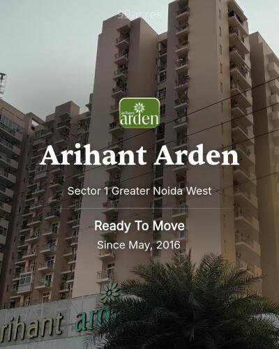 Arihant Arden Sector Greater Noida West Resale Price List