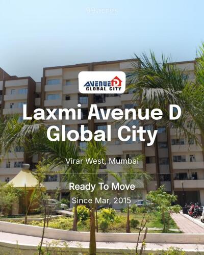 Laxmi Avenue D Global City Virar West, Mumbai Price List