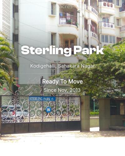Sterling Park Kodigehalli, Sahakara Nagar Resale Price List