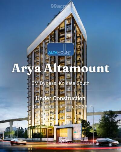 Arya Altamount EM Bypass, Kolkata South Price List Brochure