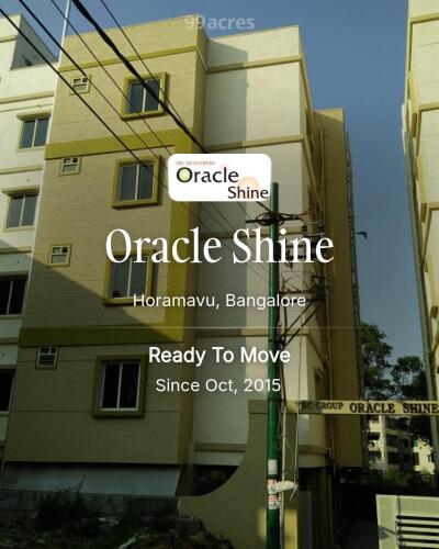 Oracle Shine Horamavu, Bangalore Resale Price List, Brochure