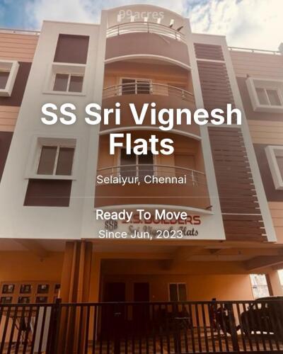 SS Sri Vignesh Flats Selaiyur, Chennai Resale Price List, Brochure