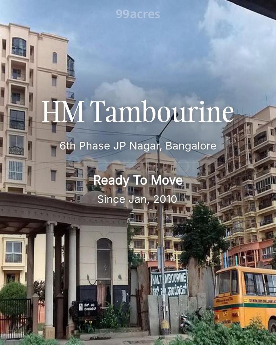 Bhk House Bhk For Rent In Jp Nagar 6th Phase HM Tambourine 6th