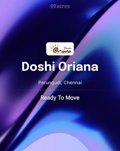 Doshi Oriana Perungudi, Chennai Resale Price List, Brochure, Floor