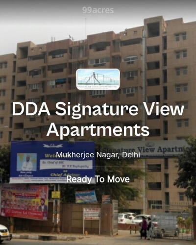 DDA Signature View Apartments Mukherjee Nagar, Delhi Resale Price