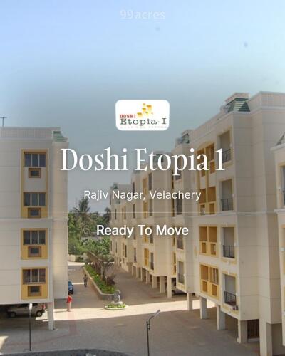 Doshi Etopia Rajiv Nagar, Velachery Resale Price List, Brochure