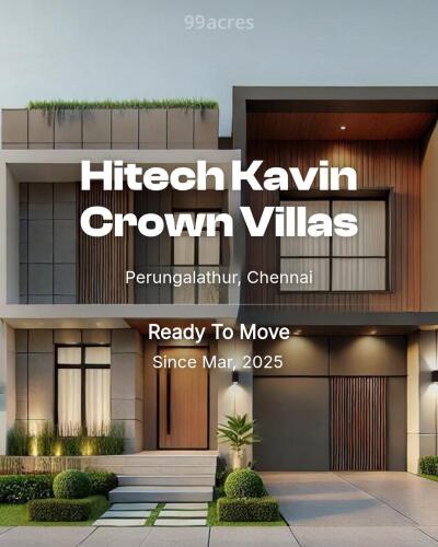 Hitech Kavin Crown Villas Perungalathur, Chennai Resale Price List
