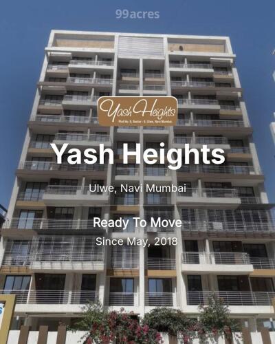 Sector Bhk Ulwe Flats For Sale Yash Heights Ulwe, Navi Mumbai