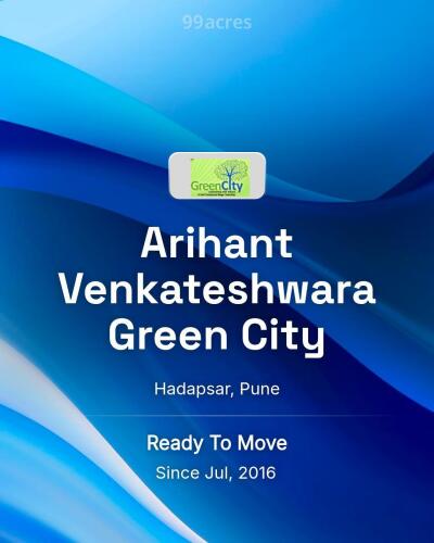 Arihant Venkateshwara Green City Hadapsar, Pune Resale Price List