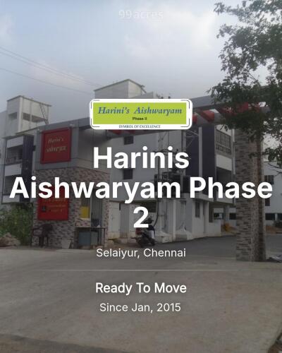 Harinis Aishwaryam Phase Selaiyur, Chennai Resale Price List