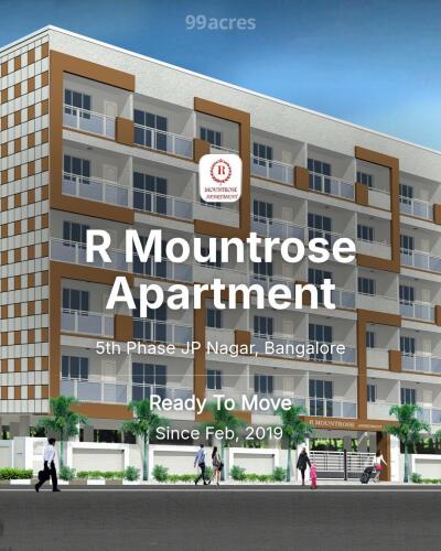 R Mountrose Apartment 5th Phase JP Nagar, Bangalore Resale Price