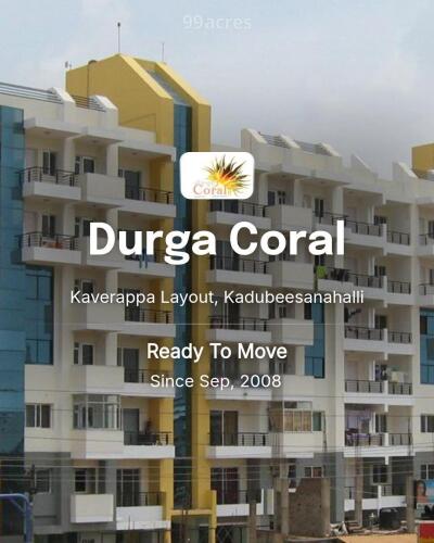 Durga Coral Kaverappa Layout, Kadubeesanahalli Resale Price List