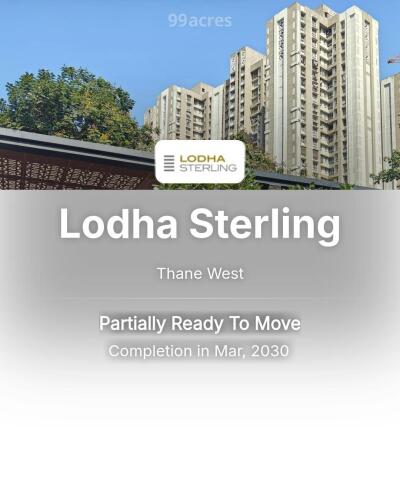 Lodha Sterling Thane West Price List Brochure, Floor Plan